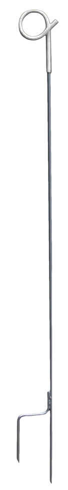 ZoneGuard Instappaal 110 cm rond veerstalen + krul Wit