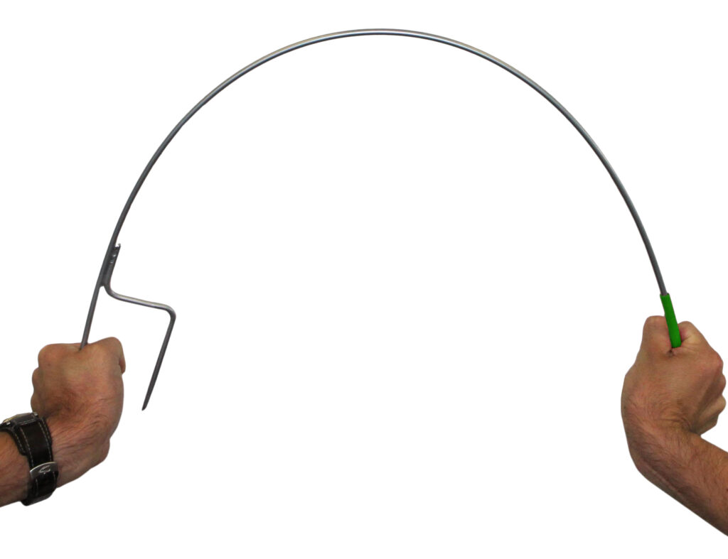 ZoneGuard Instappaal 110 cm rond veerstalen + krul Wit - afbeelding 2