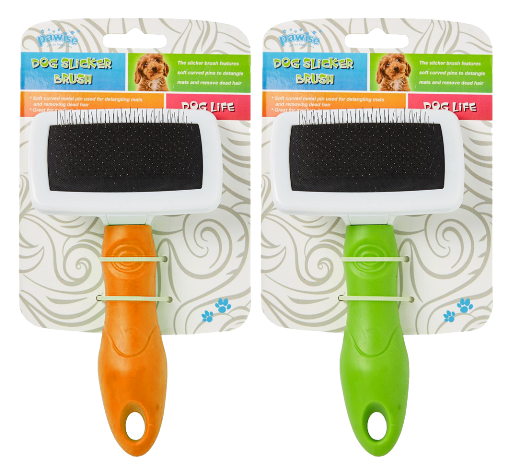 Pawise Dog Slicker Brush M - Borstel voor honden in de rui - afbeelding 1
