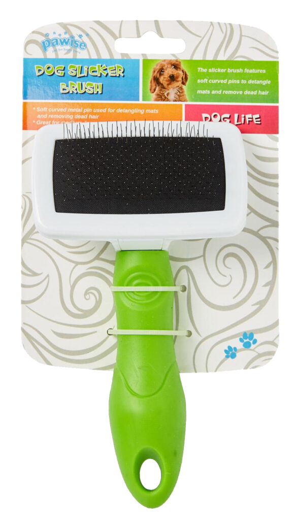 Pawise Dog Slicker Brush M - Borstel voor honden in de rui - afbeelding 2
