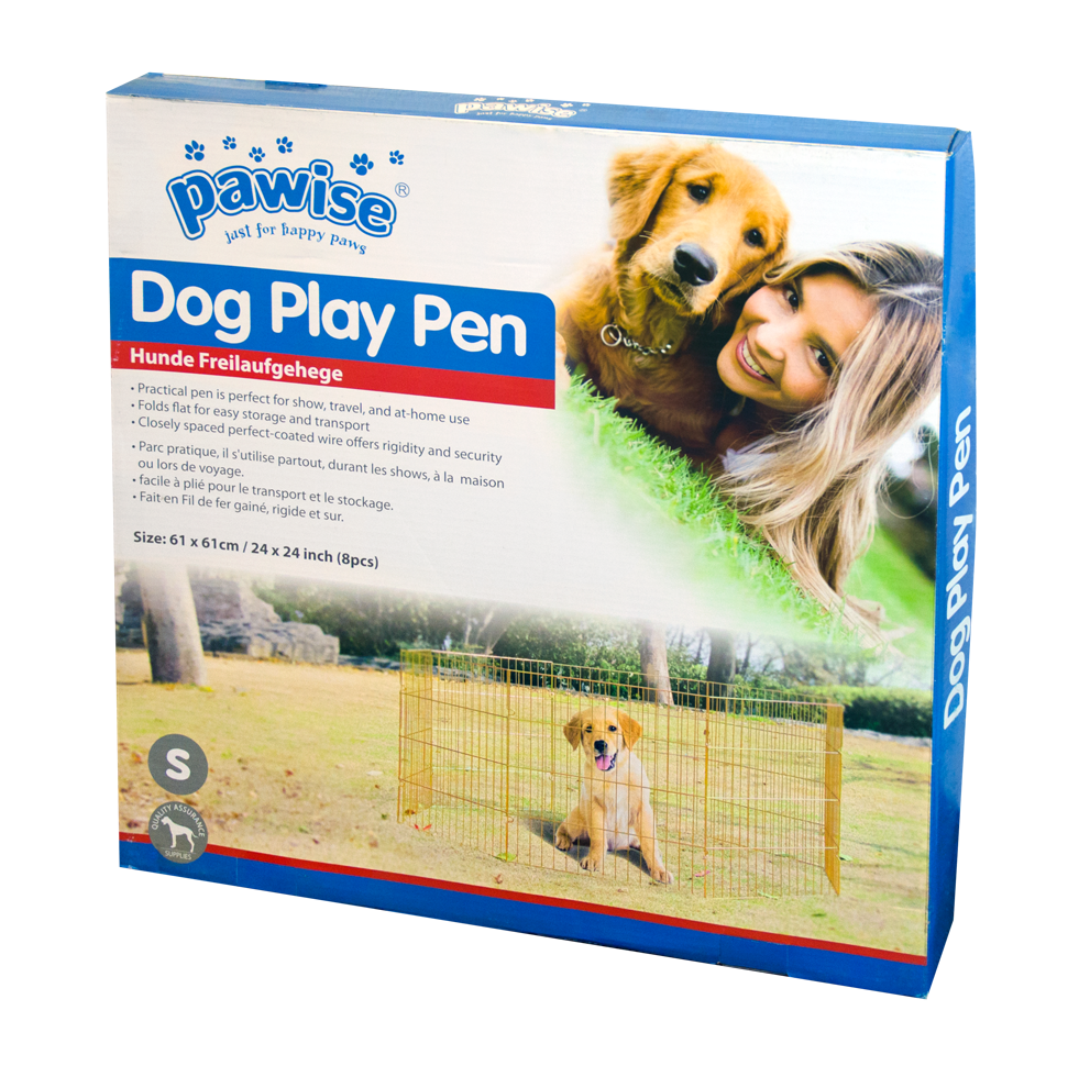 Pawise Dog Play Pen S - Mobiele Hondenren voor Thuis en Reizen - afbeelding 1