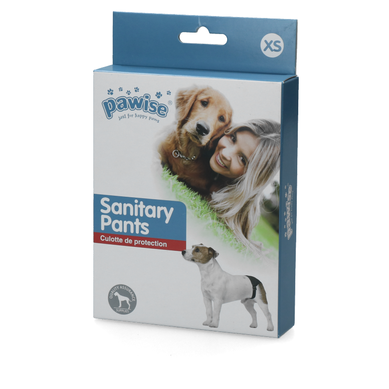 Pawise Sanitary Pants XS - Speciale loopsheidbroekjes voor honden - afbeelding 1