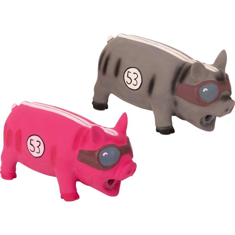 Pawise Latex Pig Boss - Knorrend Varkentje voor Honden