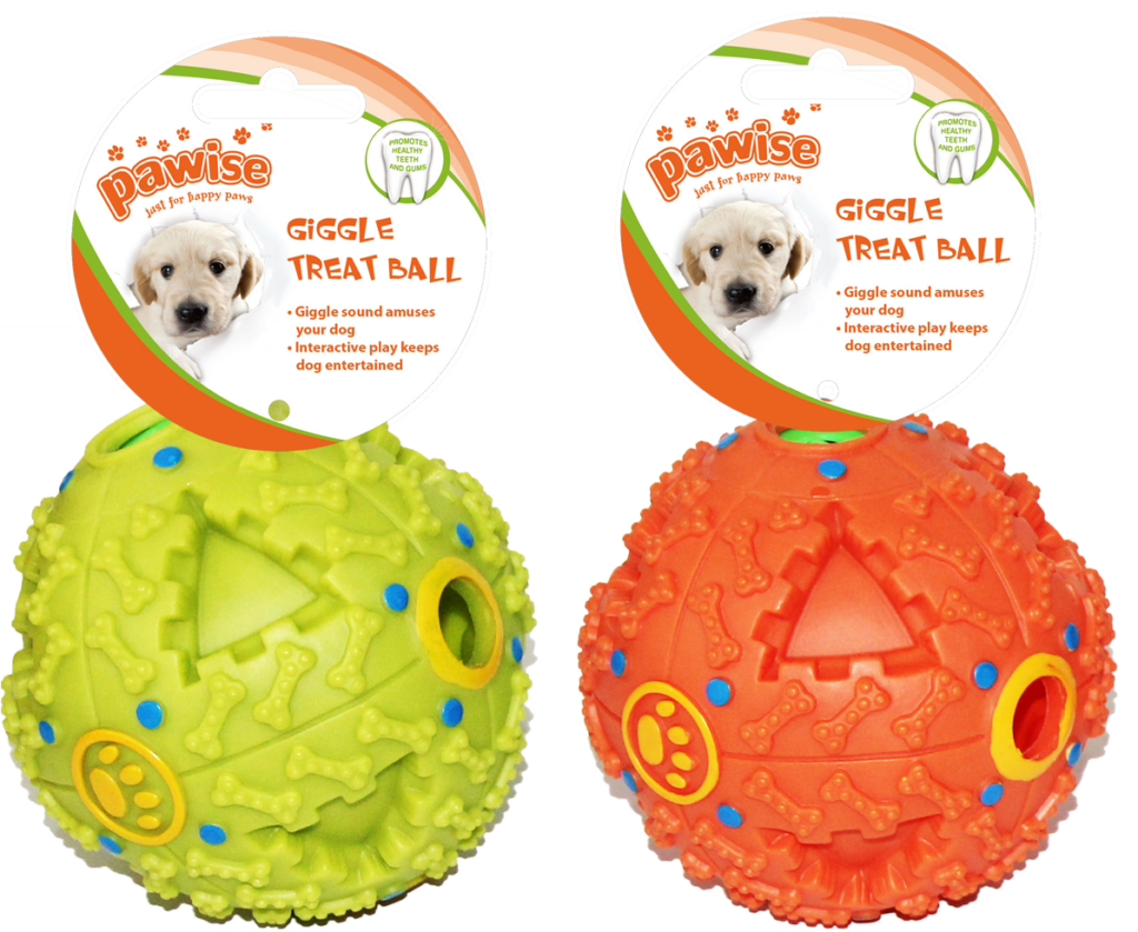 Pawise Giggle Treat Ball M - Traktatie-speelbal voor honden