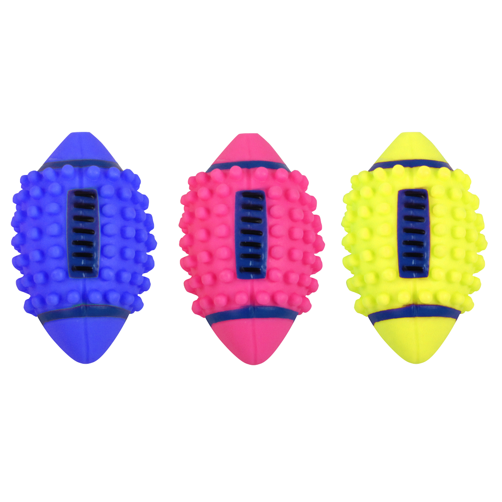 Pawise Vinyl Spiky Football 12,5 cm - Speelgoed voor Honden