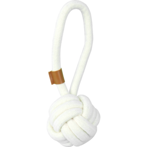 Pawise Katoenen Speeltje Bal met Handvat - Ø 9 cm