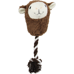 Pawise Alpaca Doll With Rope - Zachte knuffel met speeltouw