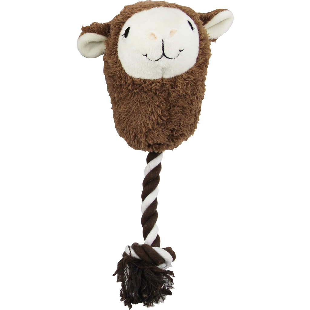 Pawise Alpaca Doll With Rope - Zachte knuffel met speeltouw - afbeelding 1