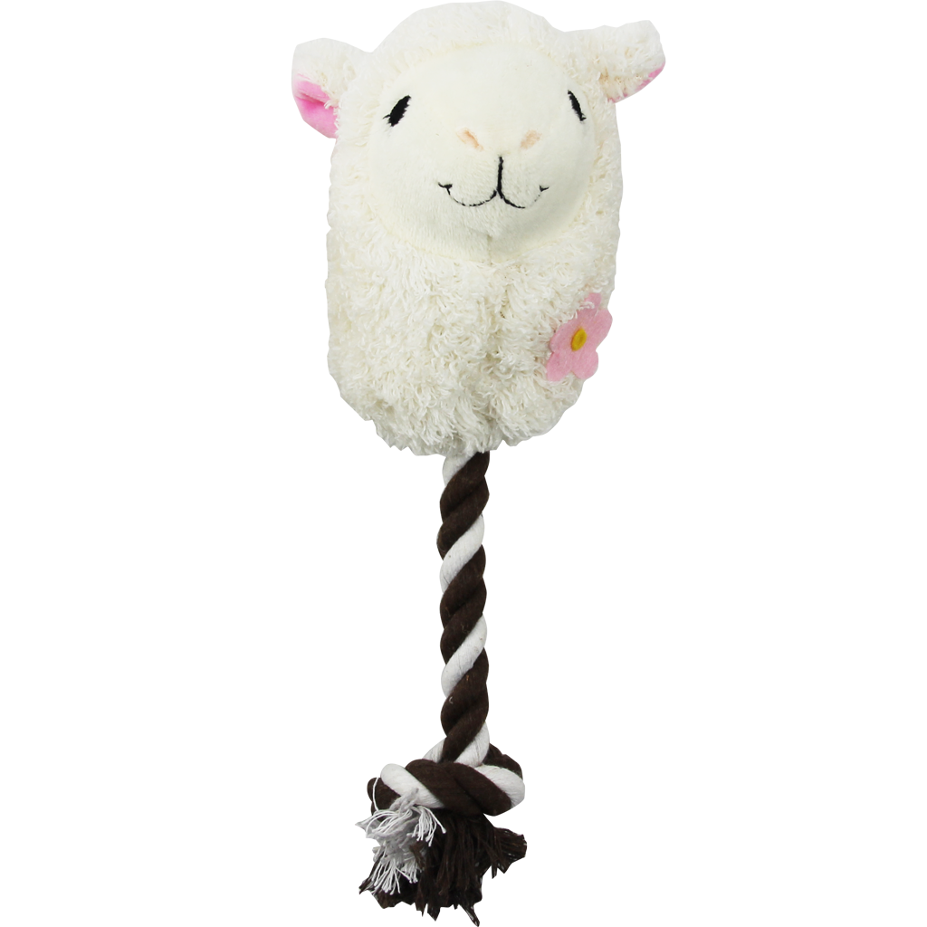 Pawise Alpaca Doll With Rope - Zachte knuffel met speeltouw - afbeelding 3