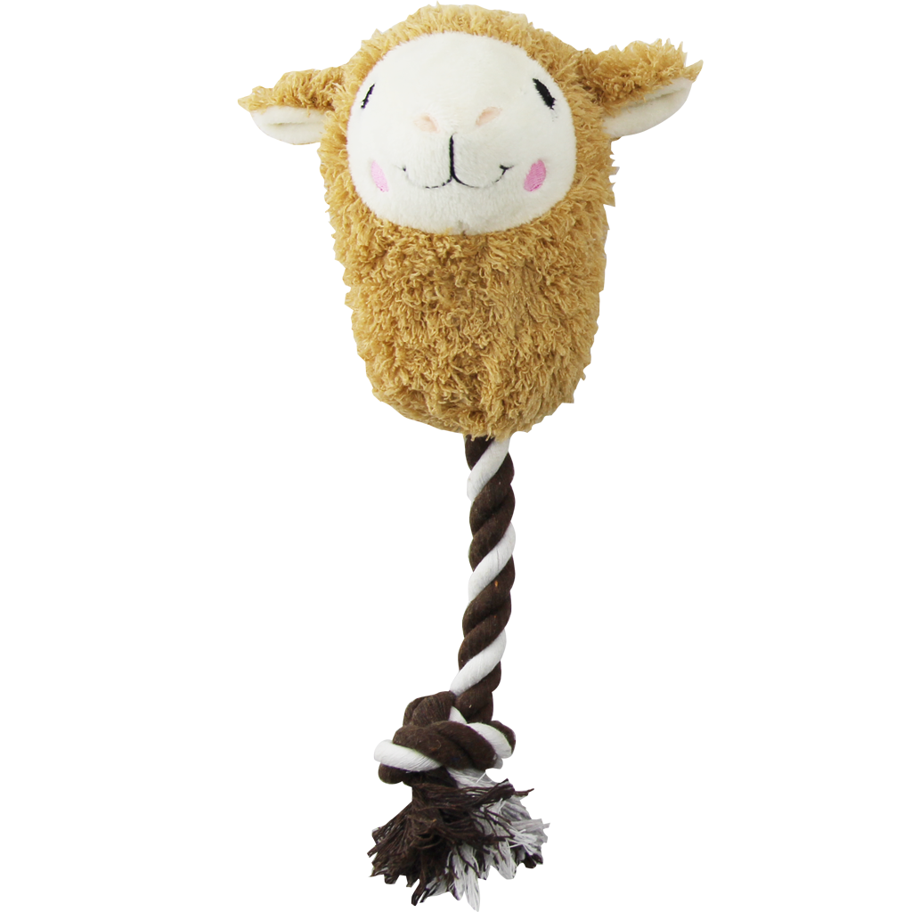 Pawise Alpaca Doll With Rope - Zachte knuffel met speeltouw - afbeelding 2
