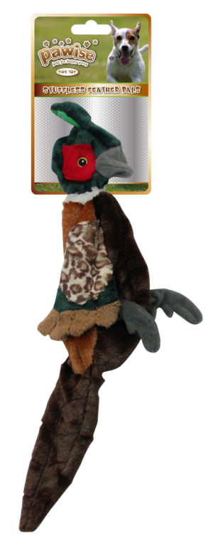 Pawise Stuffless Feather Pals Fazant S - 37 cm