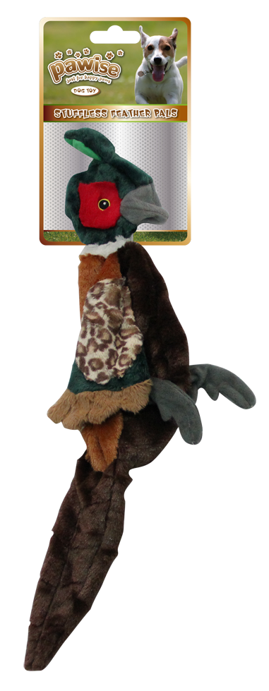 Pawise Stuffless Feather Pals Fazant S - 37 cm