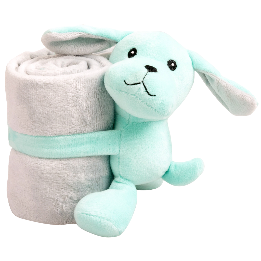 Pawise Puppy Life Dekentje met Knuffel - Blauw of Paars - afbeelding 3