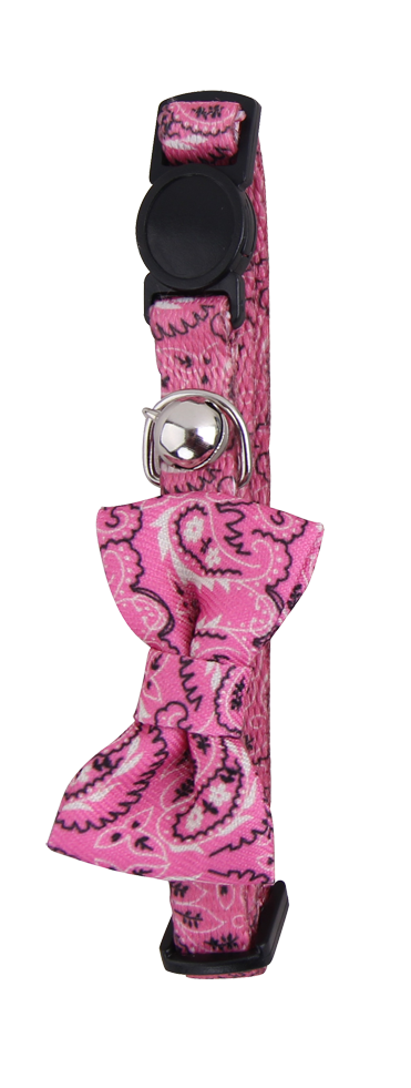 Pawise Cat Collar With Bowknot Roze - Schattig en Stijlvol - afbeelding 1