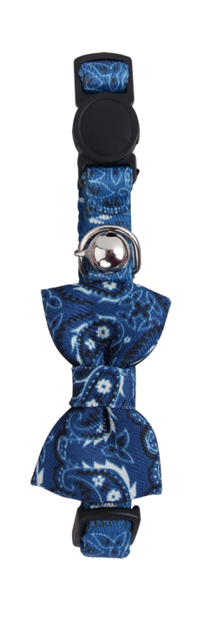Pawise Cat Collar With Bowknot Blauw