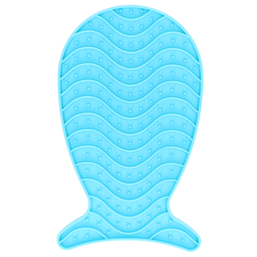 Pawise Lick It - Slow Feeder mat visvorm 23 x 13 cm - afbeelding 2
