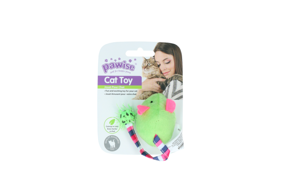 Pawise Knuffelmuisje met Catnip 16 cm Assorti - afbeelding 2