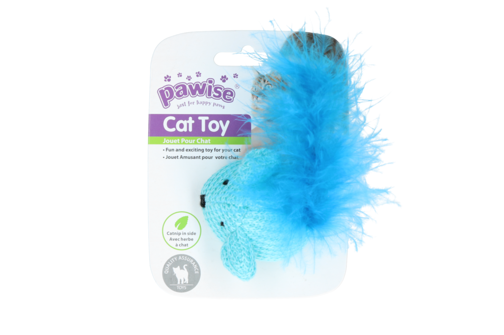 Pawise Kat Speelgoed Gebreid Muisje 14 cm - afbeelding 4