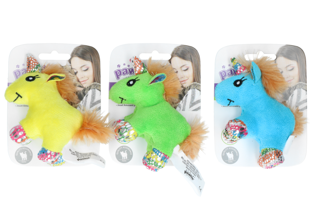 Pawise Meow Meow Life Unicorn Knuffeltje 12 x 8 cm - afbeelding 1