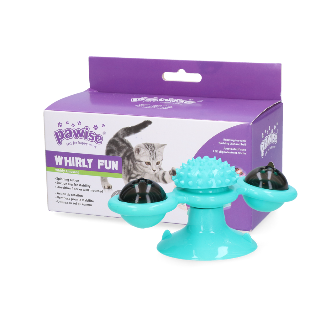 Pawise Twirly Whirly Kattenspeeltje met Zuignap - afbeelding 1