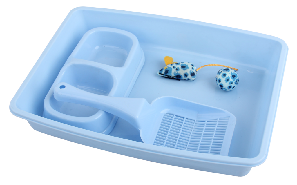 Pawise Kitten Starter Set Blauw - Complete set voor jouw kitten - afbeelding 1
