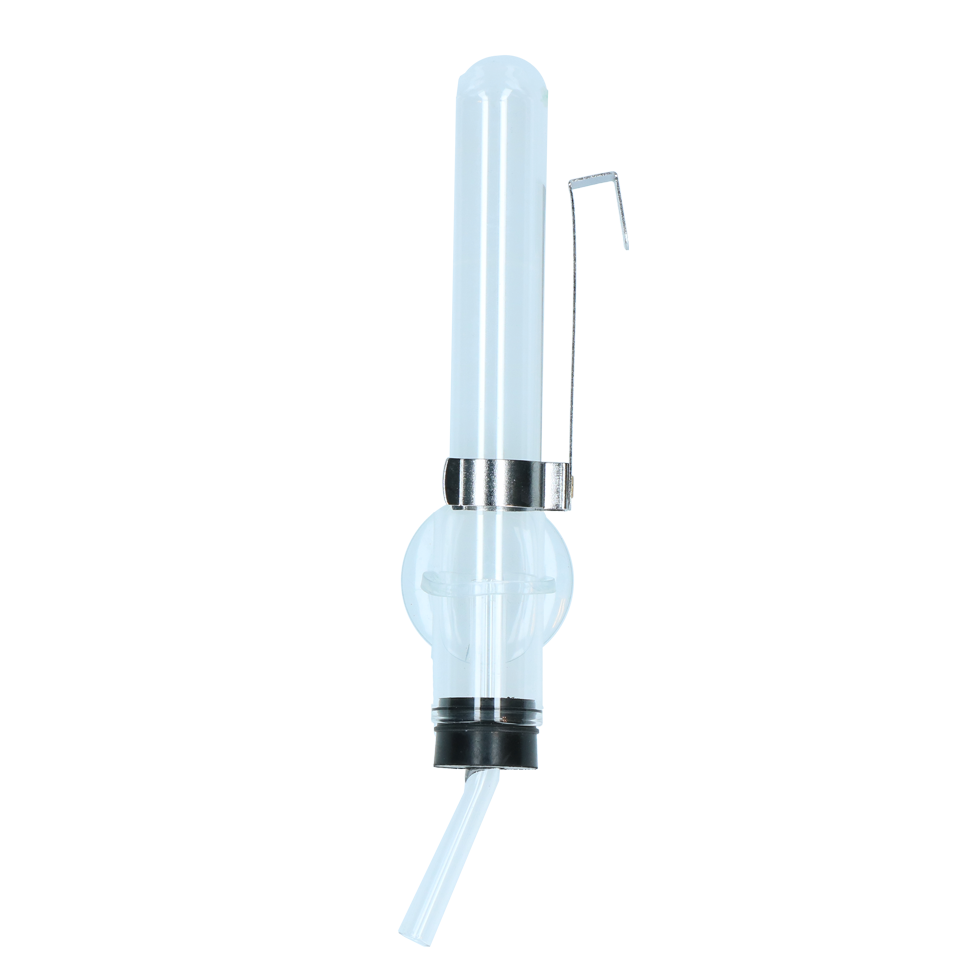 Pawise Hamster Glass Water Bottle 50 ml - Glazen drinkfles voor knaagdieren - afbeelding 2