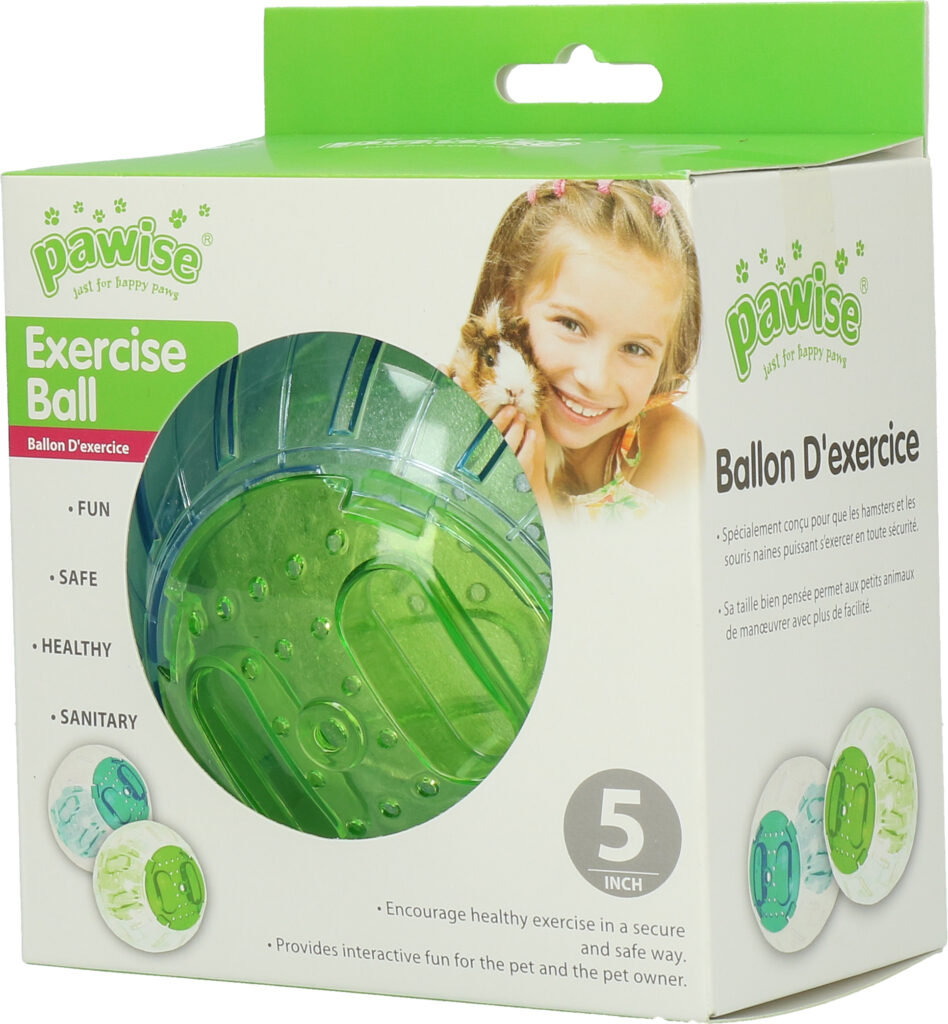Pawise Exercise Ball S - 13 cm voor Knaagdieren - afbeelding 2