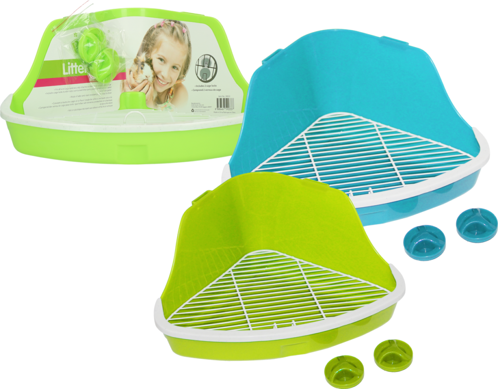 Pawise Litter Pan S voor knaagdieren - 32 x 22 x 14.5 cm - afbeelding 2