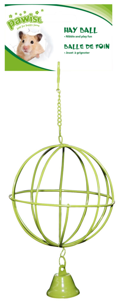 Pawise Hay Ball voor Knaagdieren - Ø 10 cm - Assorti Kleur - afbeelding 2