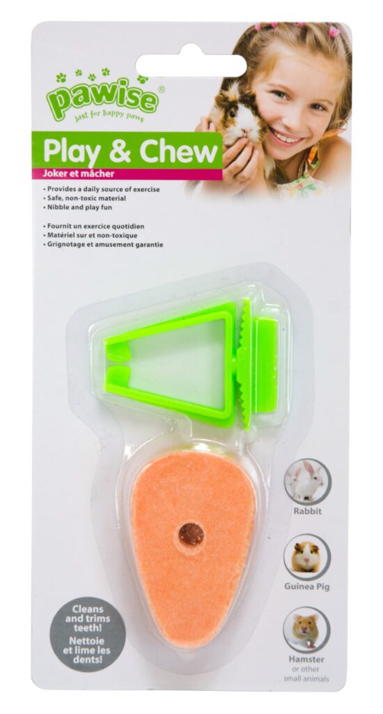 Pawise Play & Chew Salt Carrot - Tandverzorging voor Knaagdieren - afbeelding 1