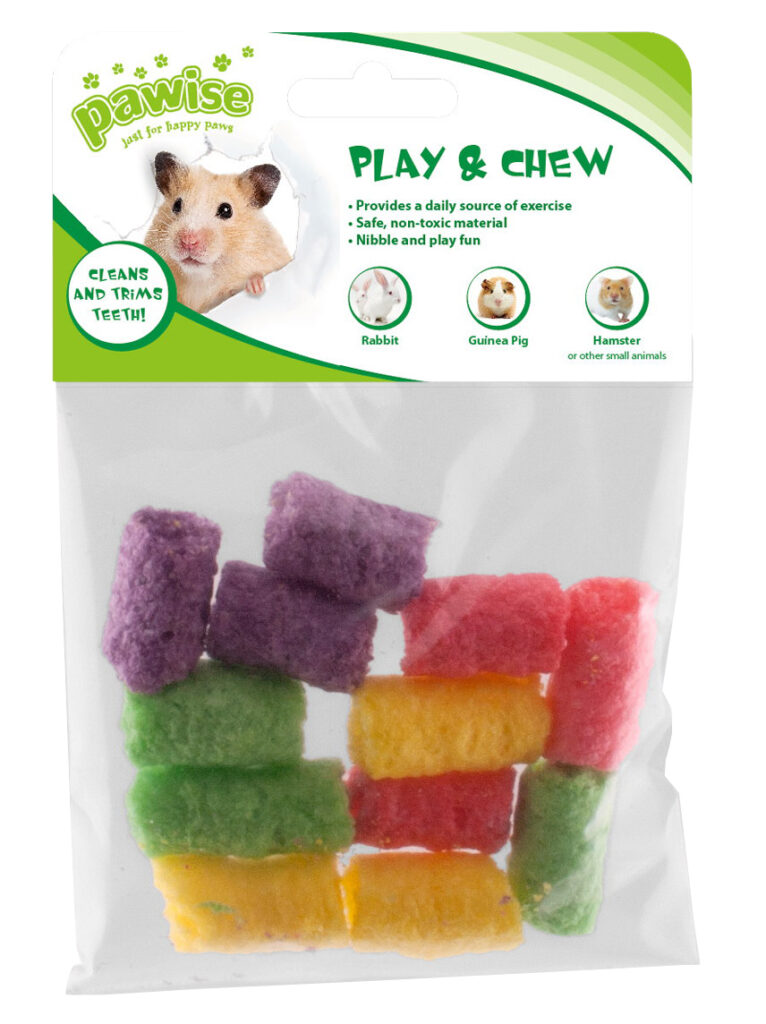Pawise Play & Chew Pops S - Heerlijke knabbelpops voor knaagdieren - afbeelding 1