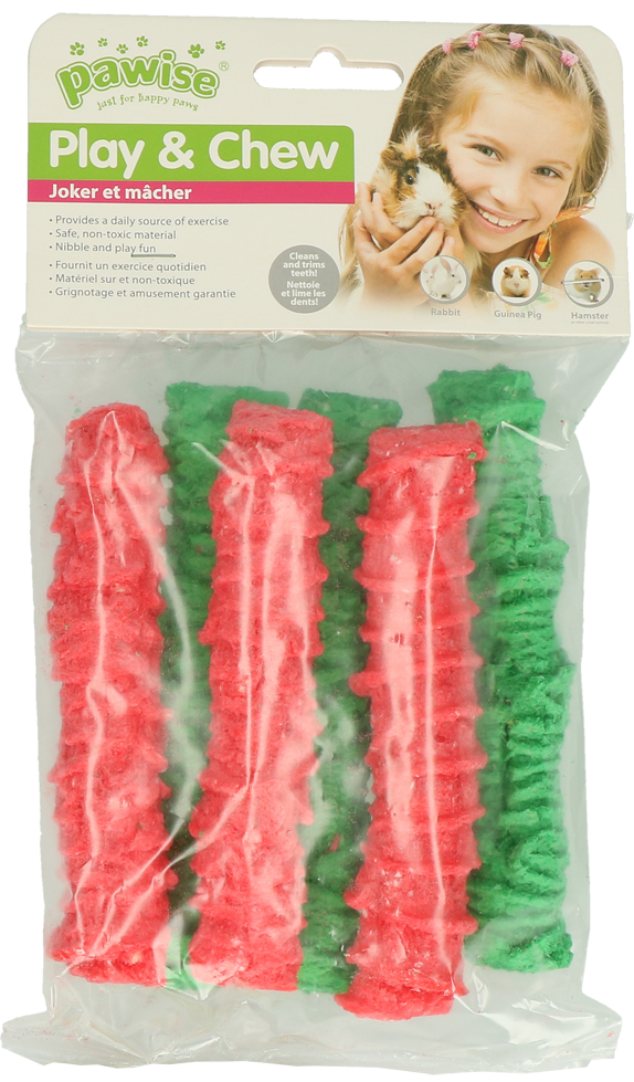 Pawise Play & Chew Pops L - Heerlijke knabbelpops voor knaagdieren - afbeelding 1