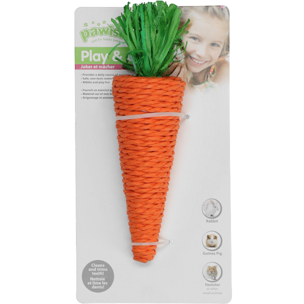 Pawise Play & Chew Carrot - Speelgoed voor Knaagdieren - afbeelding 2