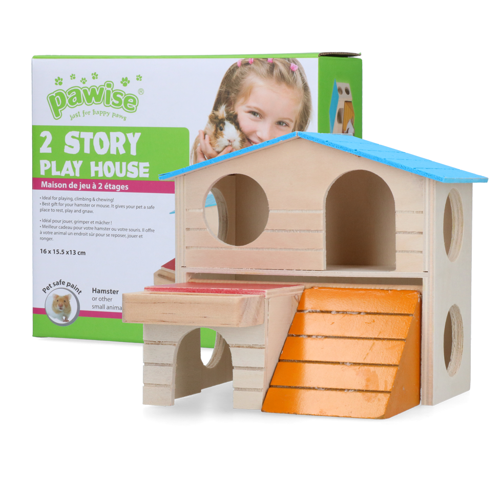 Pawise 2 Story Play House voor kleine knaagdieren - afbeelding 1