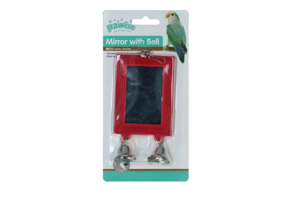 Pawise Spiegel met bel voor vogels - afbeelding 3