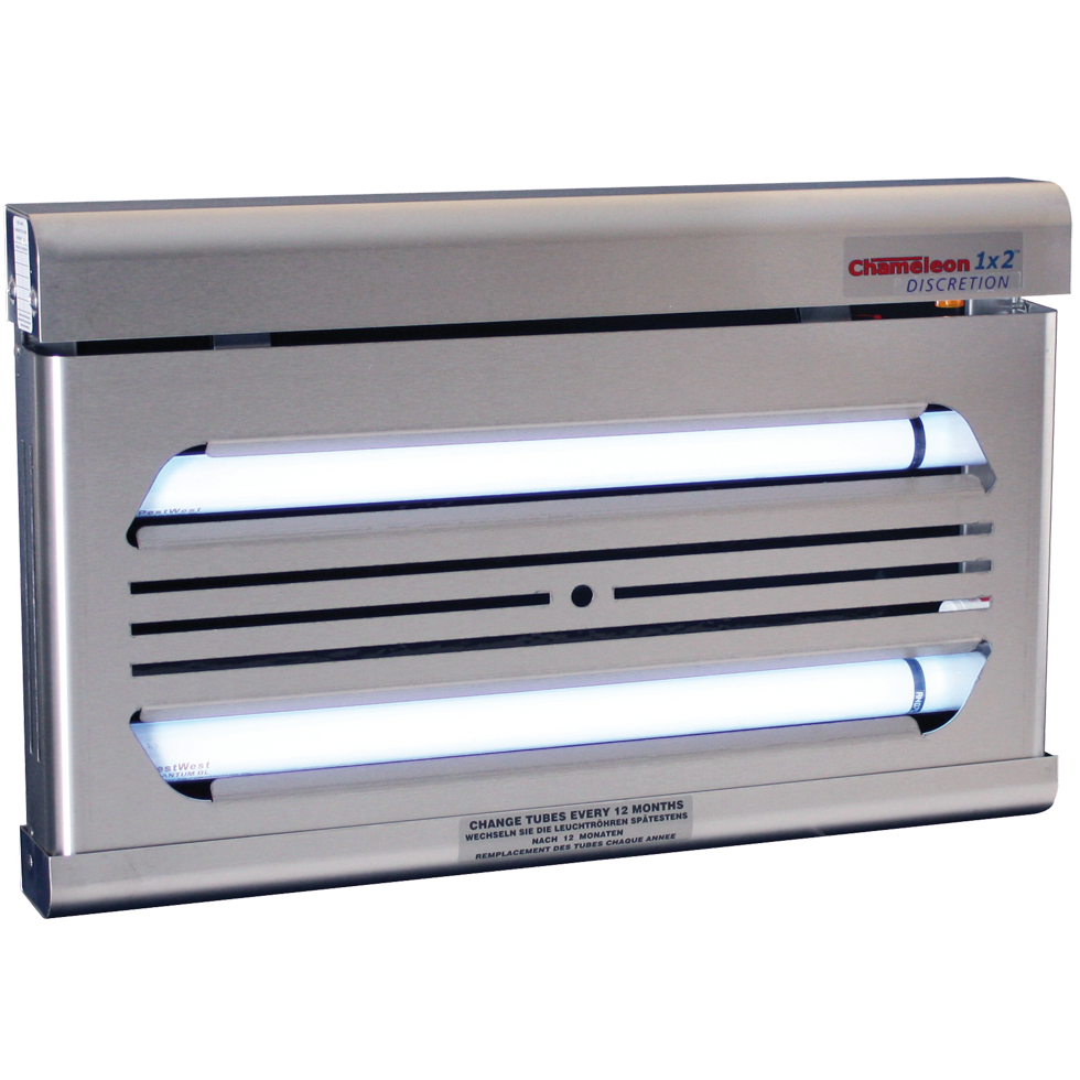 PestWest Chameleon 1x2 Discretion RVS Vliegenlamp