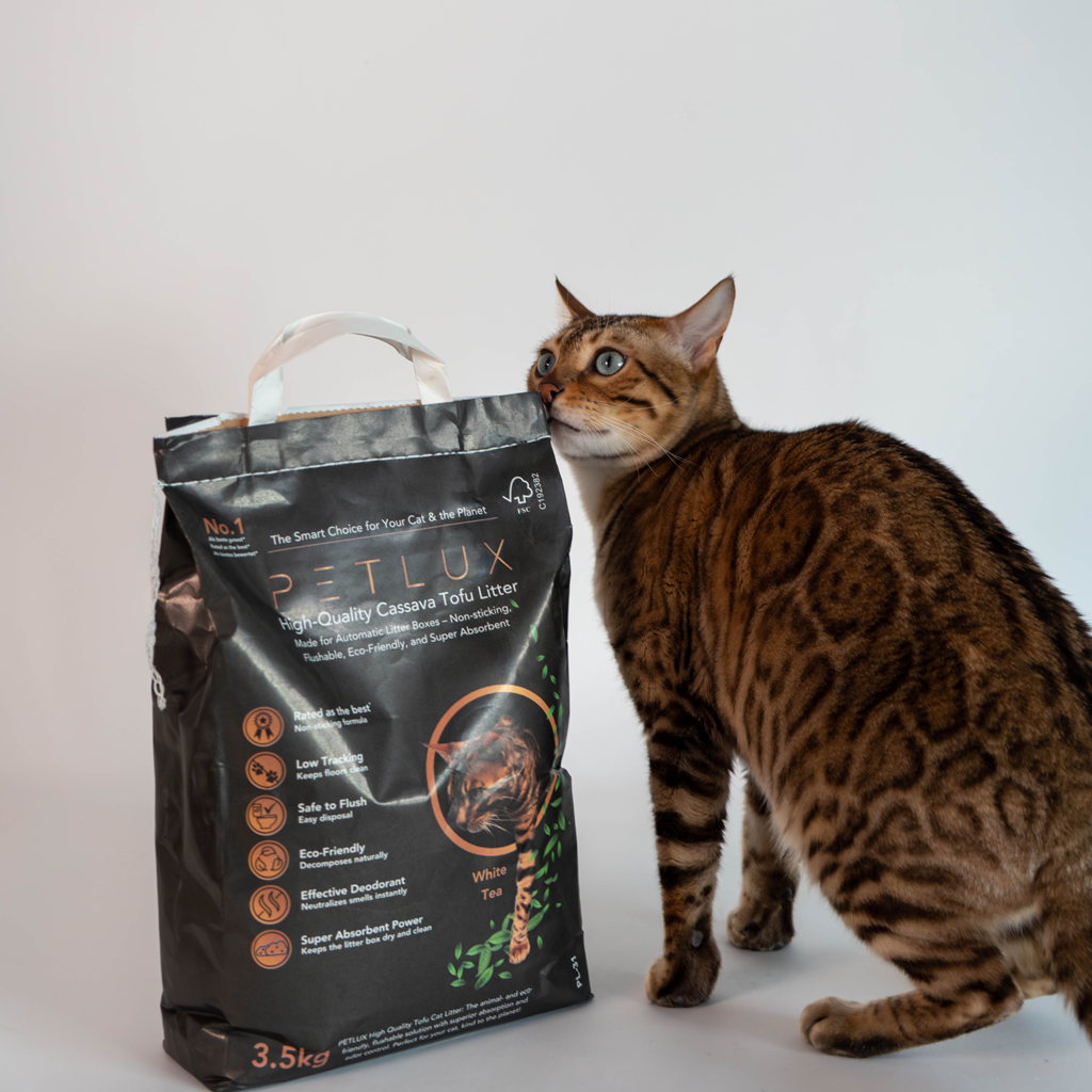 Petlux Cassave Tofu Kattenbakvulling 3,5 kg - Duurzaam en hygiënisch - afbeelding 2