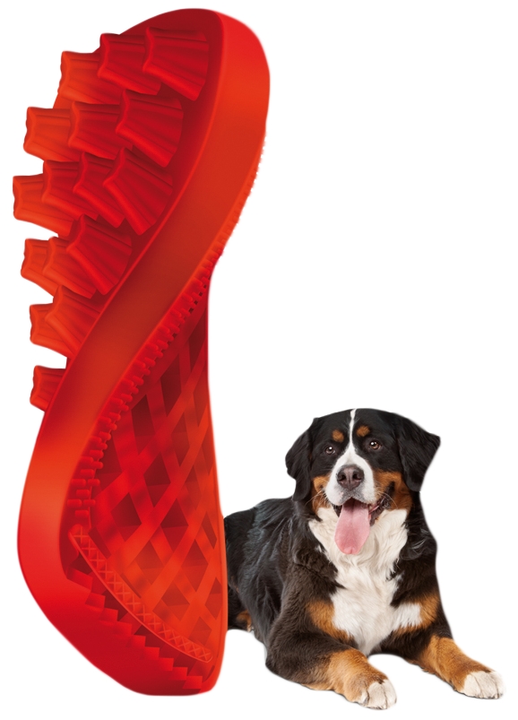 Pet+Me Dog Hair Brush Lang haar Rood - 4-in-1 Borstel voor Honden - afbeelding 4