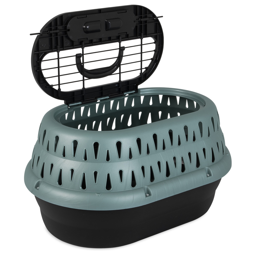 Petmate Top Load Cat Kennel Pearl Green Frost - Reismand voor Katten - afbeelding 3