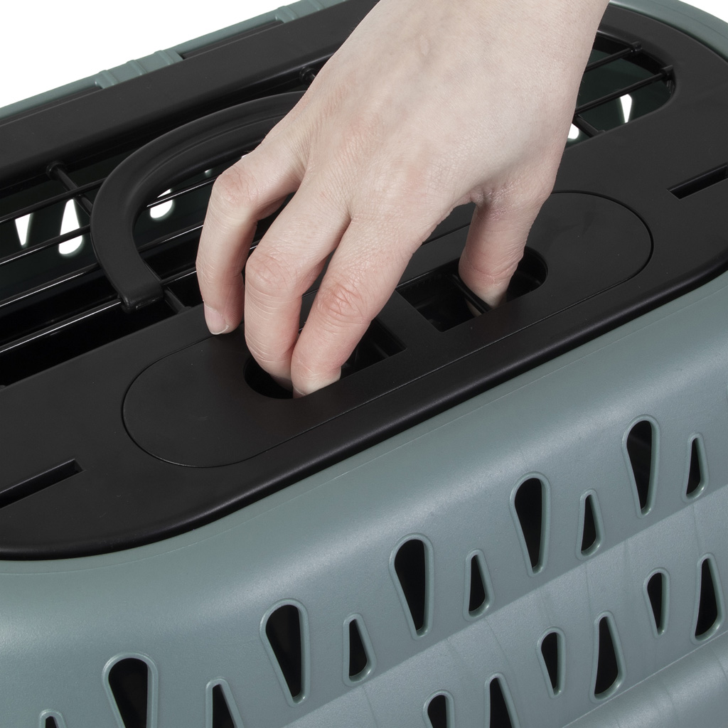 Petmate Top Load Cat Kennel Pearl Green Frost - Reismand voor Katten - afbeelding 6
