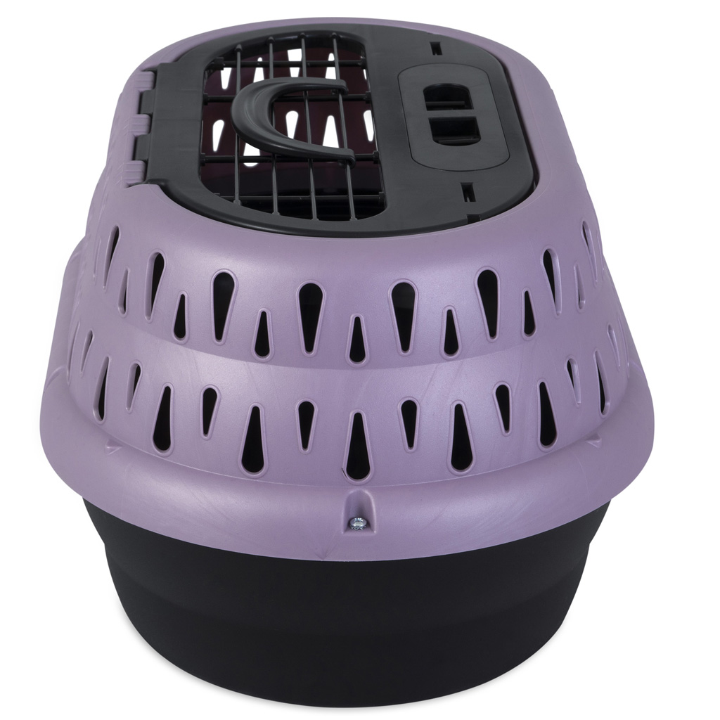 Petmate Top Load Cat Kennel Pearl Bubble Grape - Reismand voor Katten - afbeelding 4