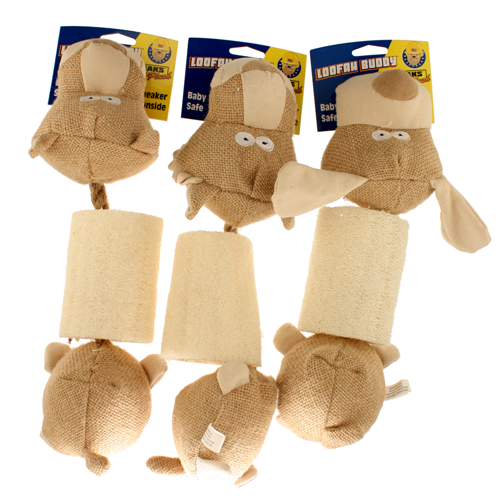 Petsport Loofah Buddy Assorti - Milieuvriendelijk Honden Speelgoed