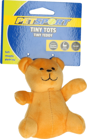Petsport Tiny Tots Teddy Bruin - Speelgoed voor kleine huisdieren
