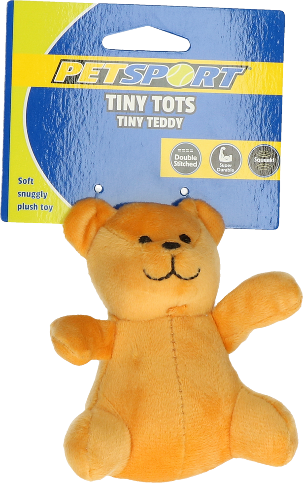 Petsport Tiny Tots Teddy Bruin - Speelgoed voor kleine huisdieren - afbeelding 1