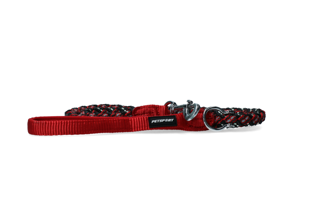 Petsport Triple Safe Leash Rood 1,2 m - Duurzame hondenlijn - afbeelding 2