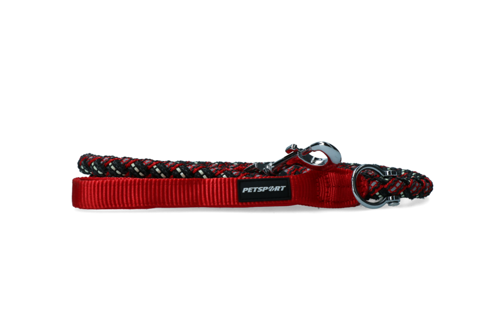 Petsport Triple Safe Leash Rood 1,8 m - Duurzame en veilige hondenlijn - afbeelding 2