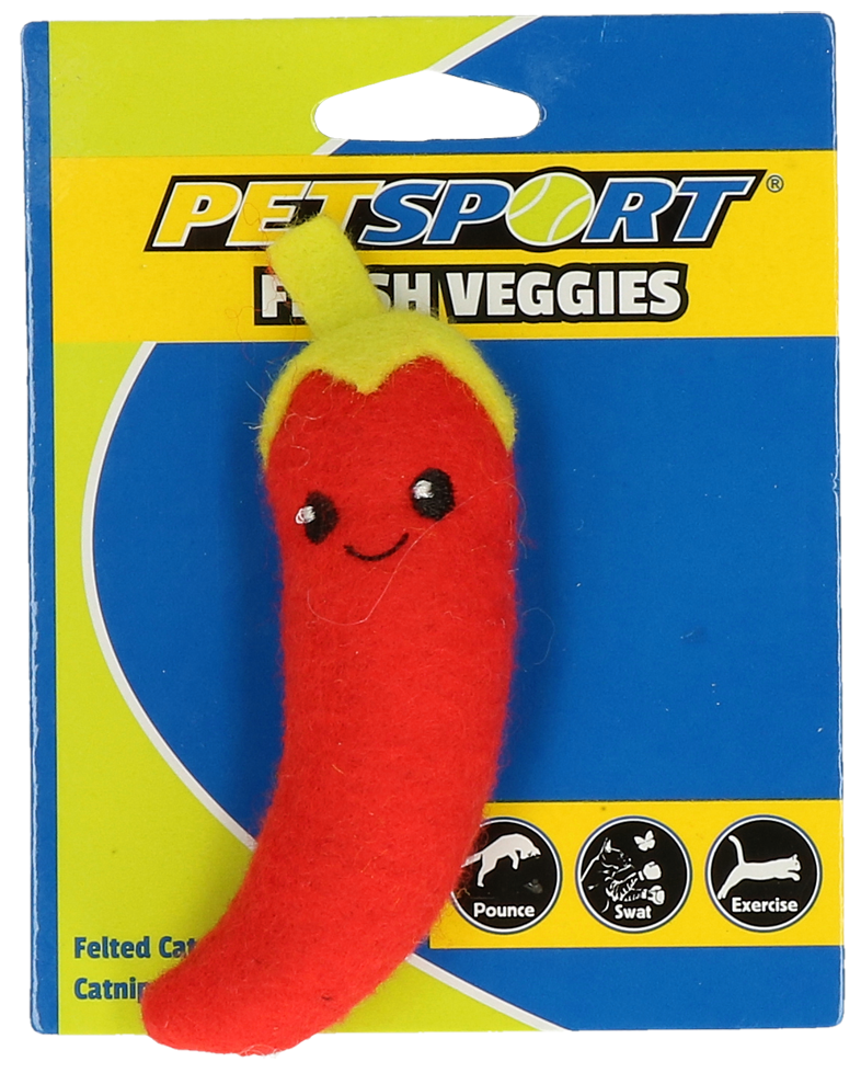 Petsport Fresh Veggies Spaanse peper - Speelgoed voor katten