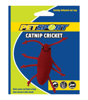 Petsport Catnip Cricket Rood - Speelgoed voor katten
