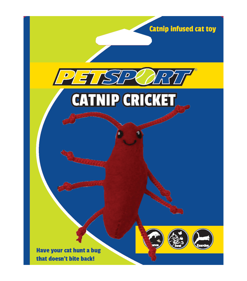 Petsport Catnip Cricket Rood - Speelgoed voor katten