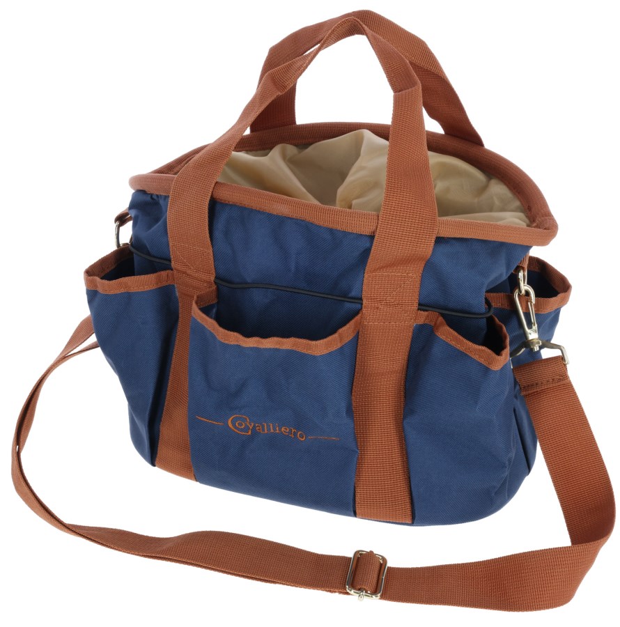 Covalliero Grooming Bag Blauw - Stevige verzorgingstas met schouderriem - afbeelding 1